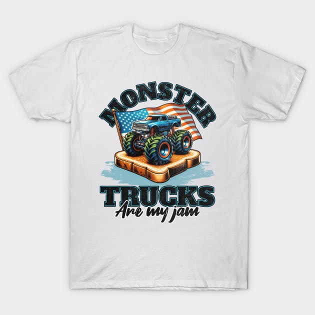 Monster Trucks Are My Jam T-Shirt by BankaiChu